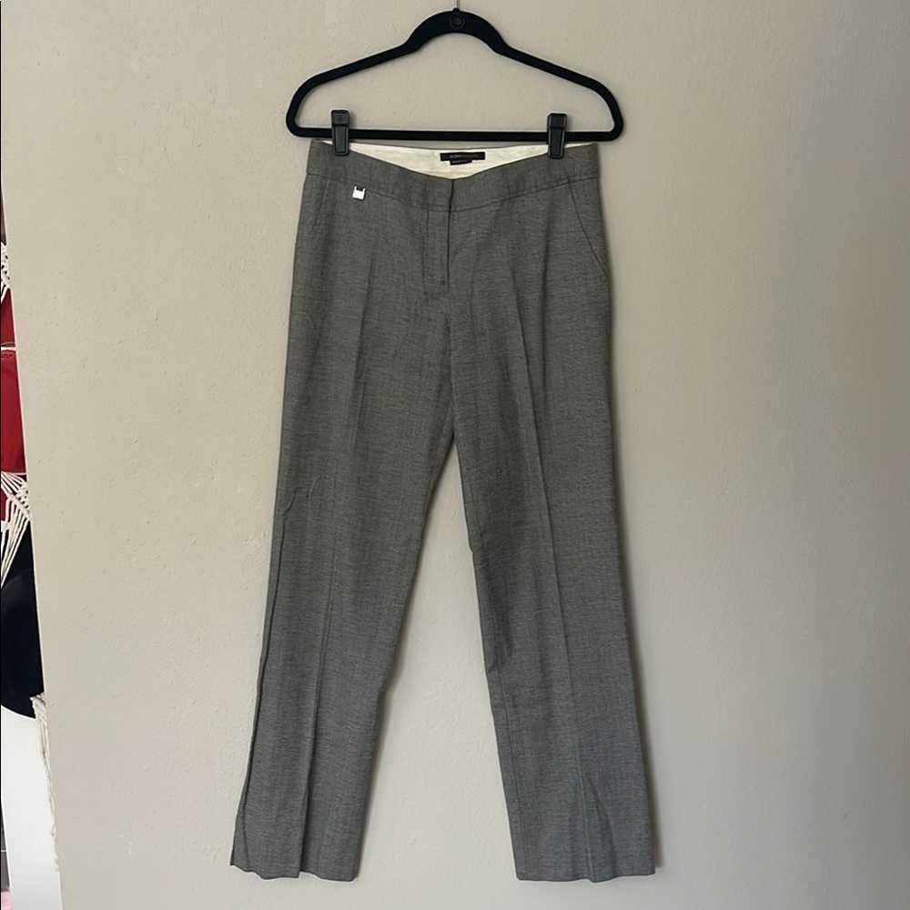 BCBGMaxAzria Gray Fabric with Red Dots